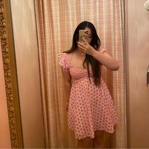 LoveShackFancy Athalia Dress in Pink